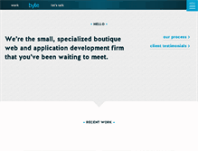 Tablet Screenshot of bytestudios.com
